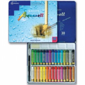 Mungyo Gallery Aquarell Crayon Suda Çözünen Pastel Boya 30 Renk Metal Kutu
