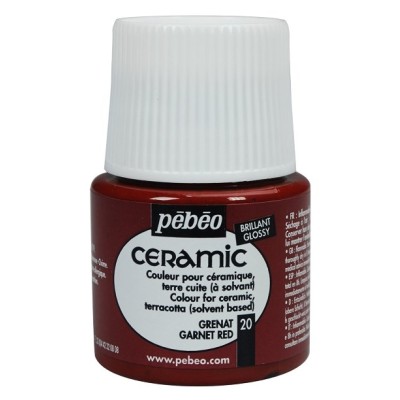 Pebeo Ceramic 20 Garnet Red Seramik Boyası 