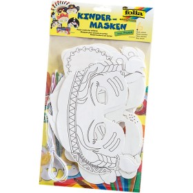 Folia Boyanabilir Karton Maske 6'lı Vahşi Batı