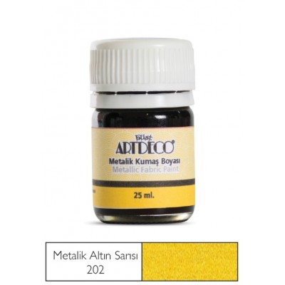 Artdeco Metalik Kumaş Boyası 202 Altın Srısı