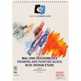 Alex Schoeller 165 gr. Dokulu Resim Defteri 35x50 cm. 15 Sayfa Alex Schoeller 165 gr. Dokulu Resim Defteri 35x50 cm. 15 Sayfa