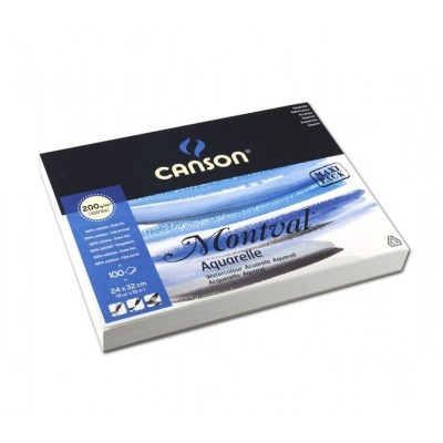 Canson Montval Maxi Pack Suluboya Blok 200 gr. 100 Sayfa 24x32 cm.