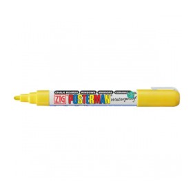 Zig Posterman Waterproof Boyama Markeri Medium Uç 2 mm YELLOW