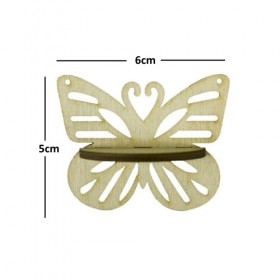 Kelebek Raf Minyatür Ahşap Obje KD-342