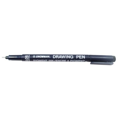 Snowman Drawing Pen Teknik Çizim Kalemi 0.05 SİYAH
