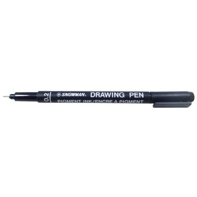 Snowman Drawing Pen Teknik Çizim Kalemi 0.2 SİYAH
