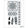 Rich New Seri N-519 Stencil 35x25cm