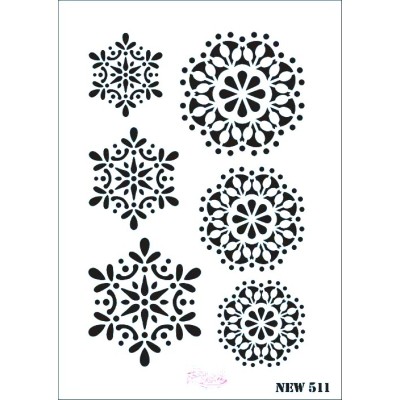 Rich New Seri N-511 Stencil 35x25cm