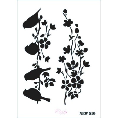 Rich New Seri N-510 Stencil 35x25cm