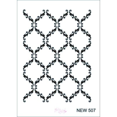 Rich New Seri N-507 Stencil 35x25cm