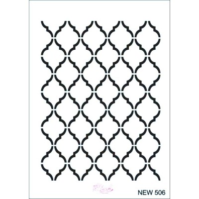 Rich New Seri N-506 Stencil 35x25cm