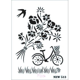 Rich New Seri N-513 Stencil 35x25cm