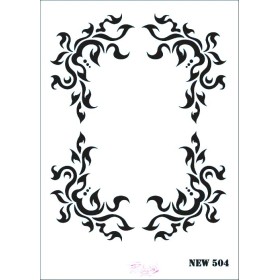 Rich New Seri N-504 Stencil 35x25cm