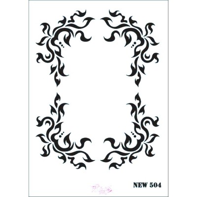 Rich New Seri N-504 Stencil 35x25cm