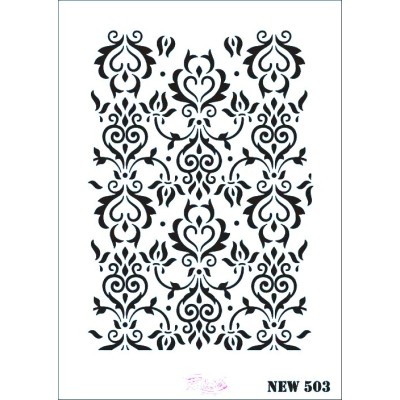 Rich New Seri N-503 Stencil 35x25cm