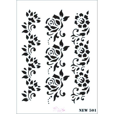 Rich New Seri N-501 Stencil 35x25cm