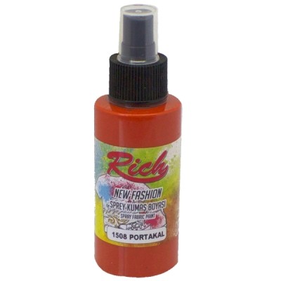 Rich New Fashion Sprey Kumaş Boyası 100cc- 1508 PORTAKAL