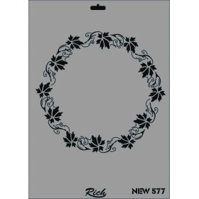Rich New Seri N-577 Stencil 35x25cm