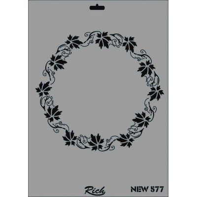 Rich New Seri N-577 Stencil 35x25cm