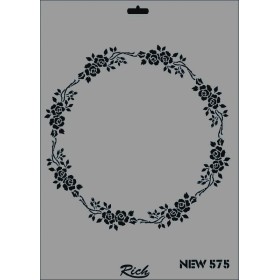 Rich New Seri N-575 Stencil 35x25cm
