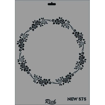 Rich New Seri N-575 Stencil 35x25cm