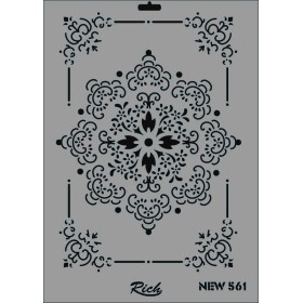 Rich New Seri N-561 Stencil 35x25cm