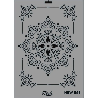 Rich New Seri N-561 Stencil 35x25cm