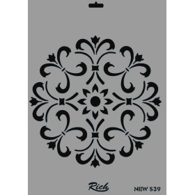 Rich New Seri N-539 Stencil 35x25cm