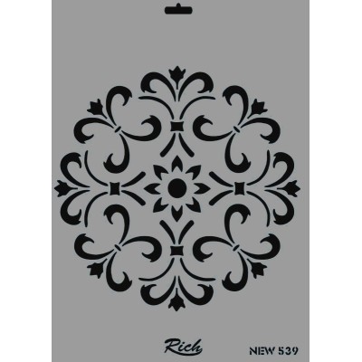 Rich New Seri N-539 Stencil 35x25cm