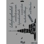 Rich New Seri N-543 Stencil 35x25cm