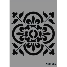 Rich New Seri N-535 Stencil 35x25cm