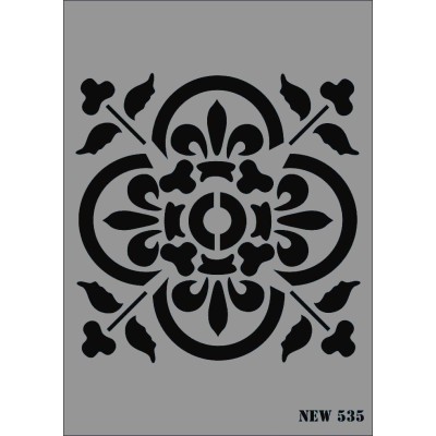 Rich New Seri N-535 Stencil 35x25cm
