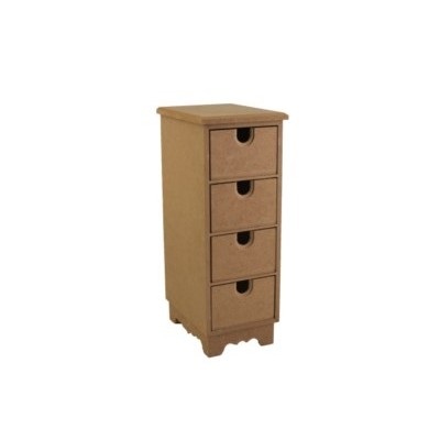Dört Çekmeceli Dar Takı Kutusu 11x14x30 KT-69