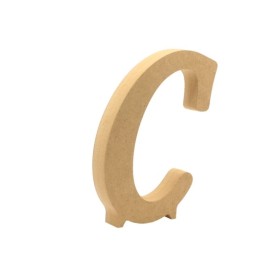 18mm C - Harf Ahşap Obje HR3 Yükseklik: 15 cm Ahşap Obje HR1