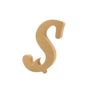 18mm Ş - Harf Ahşap Obje HR23  Yükseklik: 15 cm Ahşap Obje HR23