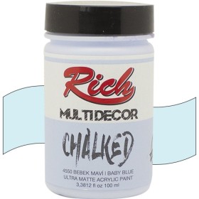 Rich Multi Decor Chalked Akrilik 4550- Bebek Mavi 100cc Rich Multi Decor Chalked Akrilik 4550- Bebek Mavi 100cc