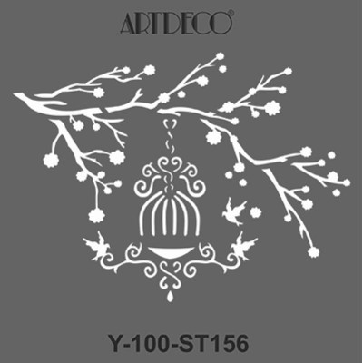 Artdeco Stencil 30x30cm -ST156