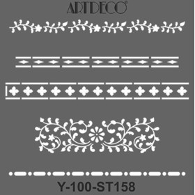 Artdeco Stencil 30x30cm -ST158