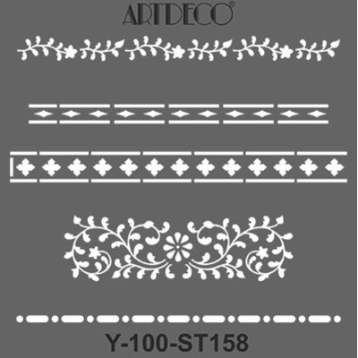 Artdeco Stencil 30x30cm -ST158