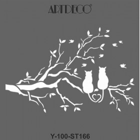 Artdeco Stencil 30x30cm -ST166
