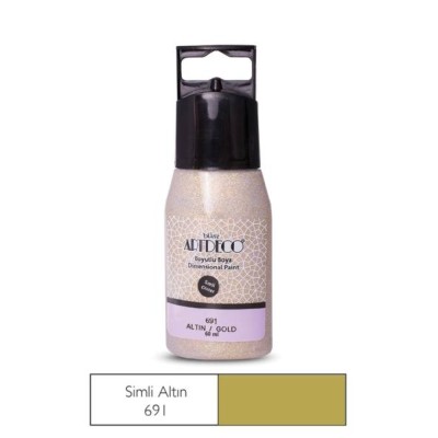 Artdeco Boyutlu Boya 691 Simli Altın 60ml