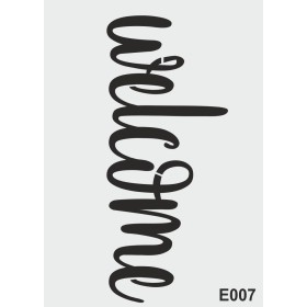biStencil Şablon 25x35cm E-007