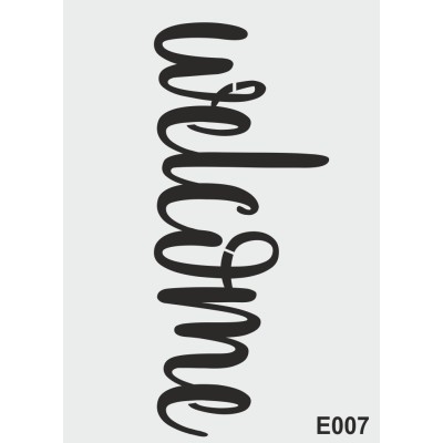 biStencil Şablon 25x35cm E-007