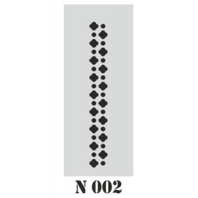 biStencil Şablon 10x25cm N-002