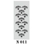 biStencil Şablon 10x25cm N-011