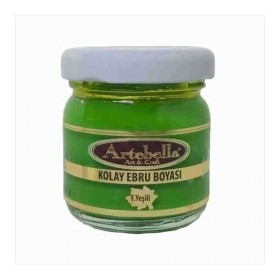 Artebella 3613 Fıstık Yeşili Kolay Ebru Boyası 40 cc