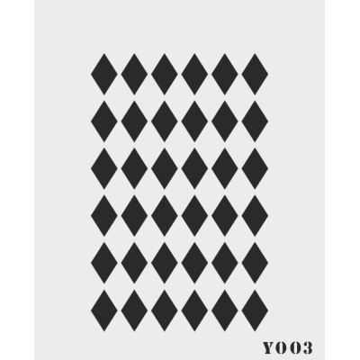 biStencil Şablon 14x18cm Y-003