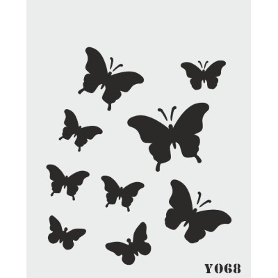 biStencil Şablon 14x18cm  Y-068