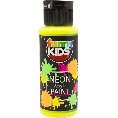 Funny Kids Neon Akrilik Boya 70cc - 4800 SARI