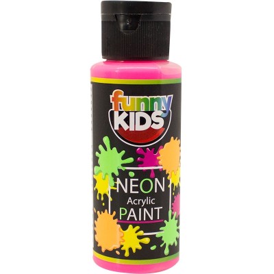 Funny Kids Neon Akrilik Boya 70cc - 4802 PEMBE